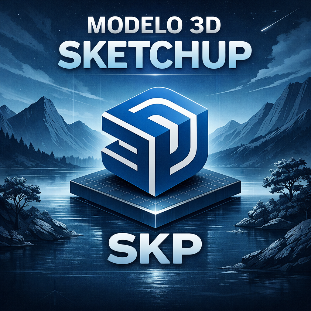 MODELO 3D SKETCHUP | Projeto Harley 001A
